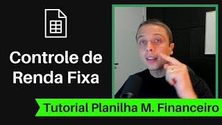 PLANILHA de RENDA FIXA como organizar e controlar seus investimentos [upl. by Anid157]