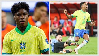 BRAZIL 00 URUGUAY SANS VINICIUS SUSPENDU LE BRÉSIL EST ÉLIMINÉ AUX PENALTYS  COPA AMERICA [upl. by Nerol]