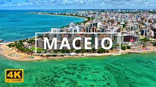 Maceio Brazil 🇧🇷  4K Drone Footage [upl. by Nalod]