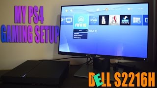 My PS4 Gaming Setup Unboxing Dell Monitor S2216H [upl. by Bortz]