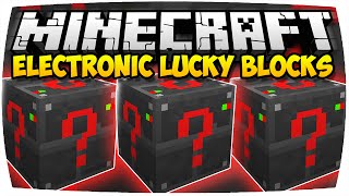 MINECRAFT ELECTRONIC LUCKY BLOCKS MOD PVP  LUCKY DUNGEONS HEROBRINE ERZTÜRME amp MEHR Deutsch [upl. by Rovner]