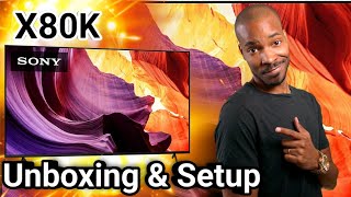 New 2022 Sony X80K Unboxing amp Setup [upl. by Corin]