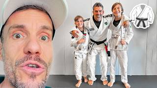 MARCOS E LAURA SÃO FAIXA CINZA NO JIUJITSU Brancoala [upl. by Ymrots]