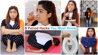 9 Life Saving PERIOD HACKS Every Girl Must Know  Rinkal Soni [upl. by Pollack364]