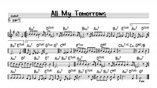 All My Tomorrows  Play along  C version [upl. by Nywled]