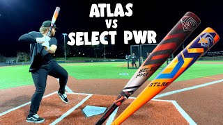 ATLAS vs SELECT PWR  Louisville Slugger BBCOR Showdown BROKEN BAT [upl. by Ardnekan]