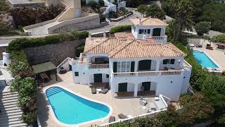 Property Menorca Estate Agents  Port Addaya Drone Views of Port and the Villa [upl. by Lehcor]