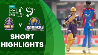 Short Highlights  Quetta Gladiators vs Karachi Kings  Match 22  HBL PSL 9  M1Z2U [upl. by Pouncey]