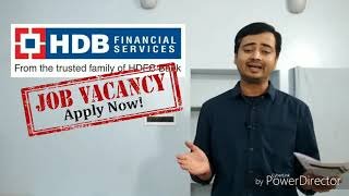 HDB Financial Services नौकरी Multiple Jobs fresherExperience [upl. by Eiba81]