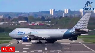 Birmingham Airport Live ✈️ BOEING 747 Arrival liveairport [upl. by Telracs677]