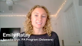 Arcadia University Physician Assistant Program  Acceptance Interview  Emily [upl. by Saxela]