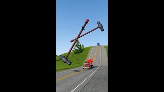 Live Mix Trucks Bollard Crash shorts beamngdrive live gaming viral trending livestream [upl. by Bernat]