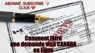 Comment faire une demande visa CANADA en ligne Gratuit  طلب تأشيرة كندا على الانترنات [upl. by Remlap]