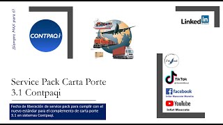 Service Pack Carta Porte 31 Contpaqi [upl. by Ahsenod]