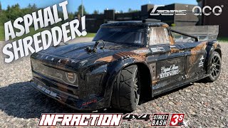 NEW Arrma 18 INFRACTION 4x4 3s BLX Full Running Video [upl. by Jud]