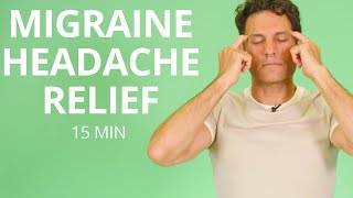 Migraine Headache Help with Trigger Point Stretches and Exercises  EASE THE HEAD PAIN [upl. by Aneelahs]