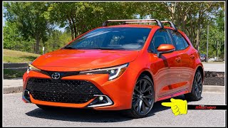 👉2023 Toyota Corolla Hatchback XSE  Detailed Overview amp Test Drive [upl. by Breeze]