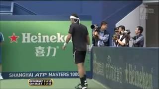 Gonzalez vs Davydenko Shanghai 2009 Highlights [upl. by Spearman298]