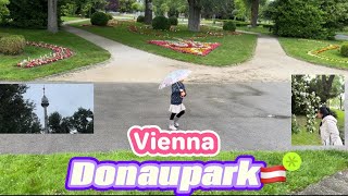 Vienna travel video 🐛🦋🐠💐❤️Vienna donaupark Austria 🇦🇹 donauturm wien [upl. by Eemla]