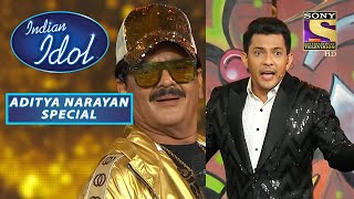 Aditya ने पहली बार देखा अपने पापा Udit को ऐसे Funky Look में  Indian Idol  Aditya Narayan Special [upl. by Airehtfele156]