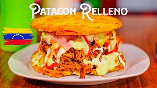 Como Hacer Patacon Venezolano Relleno de Carne [upl. by Fox252]