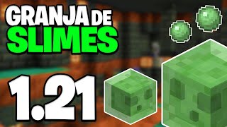 COMO HACER una GRANJA de SLIMES en Minecraft 121  1211  Tutorial [upl. by Ylek250]