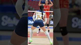 Brasil national team in womens volleyball Nations League No14 Natália Araujo vnl2023 shorts [upl. by Charron]