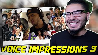 Azerrz  Hit Rap Songs in Voice Impressions 3  REACTION [upl. by Getraer]