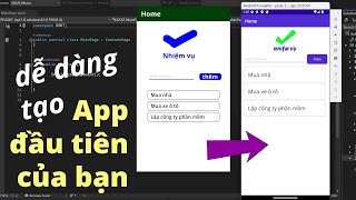 Thiết kế UI cho APP di động với XAML trên Visual Studio  Học C NET MAUI [upl. by Asia]