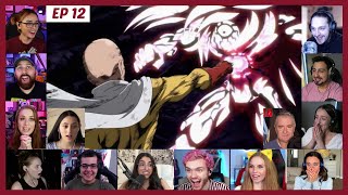 One Punch Man Season 1 Episode 12 Reaction Mashup  ワンパンマン Episode 12 [upl. by Noemi]