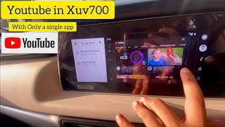 YouTube in xuv700  how to install YouTube in xuv700  Scorpion  fortuner in 1 easy way [upl. by Darom]