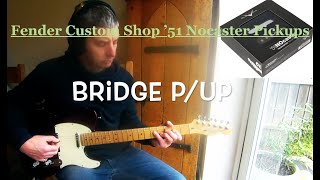 51 Nocaster tele pickups FULL DEMO Telecaster Tuesday Fender Custom shop [upl. by Wilhelm674]