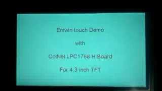 emwin Round Button demo on CoiNel LPC1768 H 43quot TFT [upl. by Lezlie]