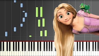 Tangled – I See The Lights Piano TutorialSynthesia [upl. by Ahcropal672]