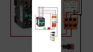 Main and control wiring with WLC motor connection electronic trendingshort likeforelectric [upl. by Malissa]