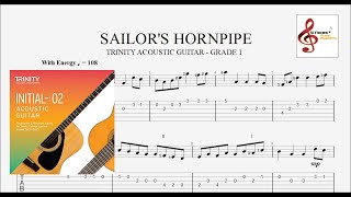 SAILORS HORNPIPE  Trinity Acoustic Guitar  Grade 1 [upl. by Beeson]