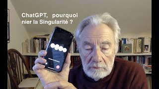 Paul Jorion  ChatGPT pourquoi nier la Singularité [upl. by Jacquet260]