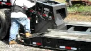 How to detach a Lowboy Trailer [upl. by Yolande]