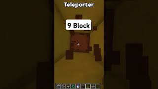 Minecraft teleporter build minecraft shorts gaming build tutorial teleport [upl. by Aicenek]