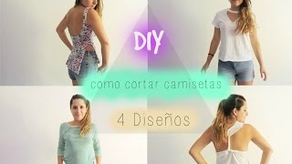 Como cortar camisetas perfectas para Verano  How to cut Tshirt perfect for Summer [upl. by Enivid]