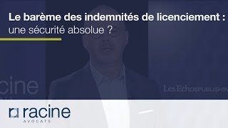 La Minute Sociale Racine  Le barème des indemnités de licenciement [upl. by Colene304]