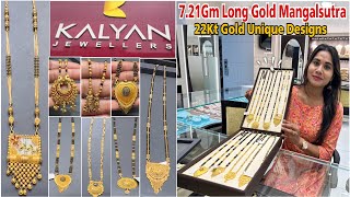 Kalyan Jewellers Long Gold Mangalsutra Designs With PriceLight Weight Gold Mangalsutra Designs 2023 [upl. by Ayekram]