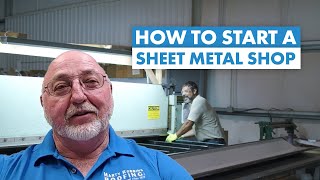 How to Start a Sheet Metal Shop Tips for Metal Roof Trim Production [upl. by Holland]