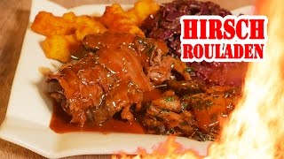 🎄 Hirschrouladen mit Rotkohl  Der Grillshow Adventskalender 24 🎄 [upl. by Karola361]