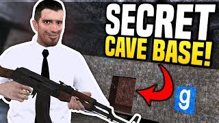 SECRET CAVE BASE  Gmod DarkRP  Hidden Money Printers [upl. by Yemaj]