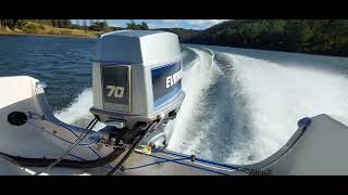 1985 Evinrude 70HP Startup amp Run [upl. by Carmencita]