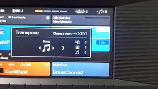 Problemas com transpose na linha Yamaha PSR Delazari [upl. by Yasmar]