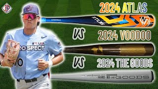 Voodoo One vs Atlas vs The Goods 2024 BBCOR Bat Review with Noah Franco [upl. by Seraphim]