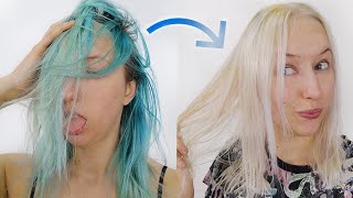 How to GET RID OF blue hair dye [upl. by Dyanna]