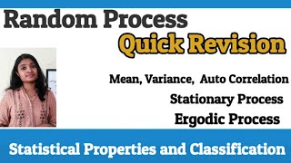 Random Process in Digital CommunicationStatistical Properties Stationary and Ergodic process Mean [upl. by Eyllek]